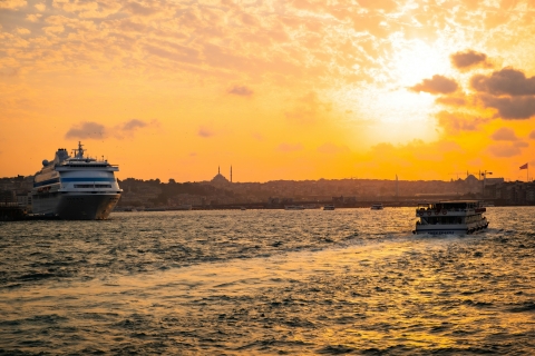 Istanbul : Croisière en yacht avec audioguide et collations depuis la vieille villeCroisière en bateau à l'heure du matin