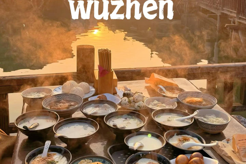 Hangzhou: Wuzhen Water Town Day Trip with Boat Ride Guide for English