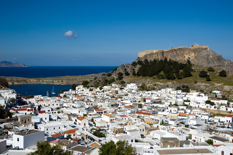 Rhodes: Boat trip to Lindos with Swimming Stops Boat Tickets (meeting point)