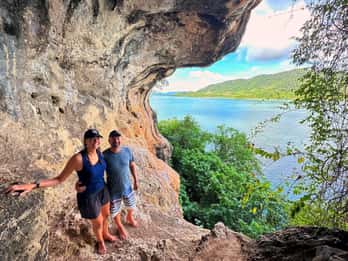 Ko Lanta: Halvdags kajakkpadling i Koh Phee og Koh Talabeng 2 grotter