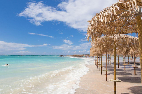 Chania: 1-dniowa wycieczka na plażę Elafonisi z przystankiem w wiosce Elos