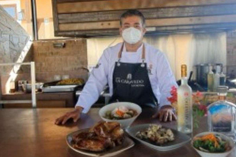 Peruvian cooking demonstration at La Caravedo farm