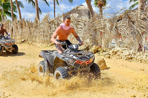 Excursion en Cuatrimoto y Cueva del Río, Playa de Macao Excursion en ATV Quads vista la Playa Macao
