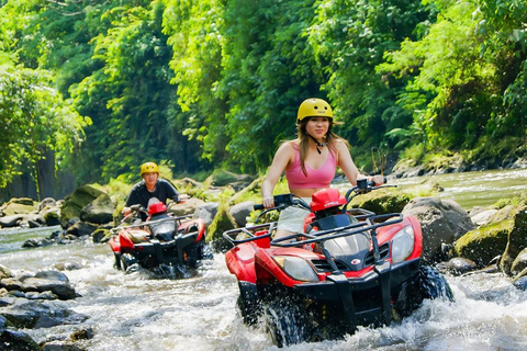 Ubud: ATV Quad Bike, Rafting, Tubing With Shuttle Hotel Rafting River Adventure & Single ATV meet In Meeting point