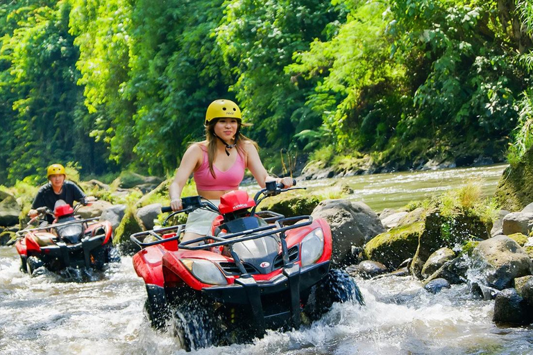Ubud: ATV Quad Bike, Rafting, Tubing With Shuttle Hotel Rafting River Adventure & Single ATV meet In Meeting point
