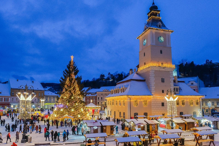 Bucarest: Tour del Castello di Dracula e del Mercatino di Natale di Brasov