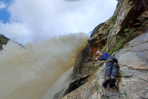 From Medellin:Powerful via Ferrata & Zipline Giant Waterfall Powerful via Ferrata & Epic Zipline Giant Waterfall