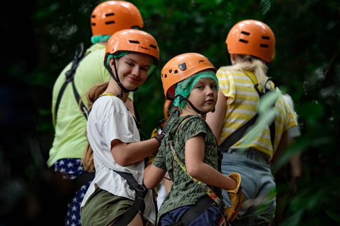 Samui Zipline FLY & Fun Tree Bridge Jungle Cafe & Waterfall