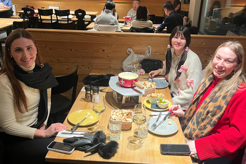Interlaken: Sunset Sledding Adventure & Swiss Cheese Fondue Interlaken: Sunset Sledding & Fondue Dinner in Mürren