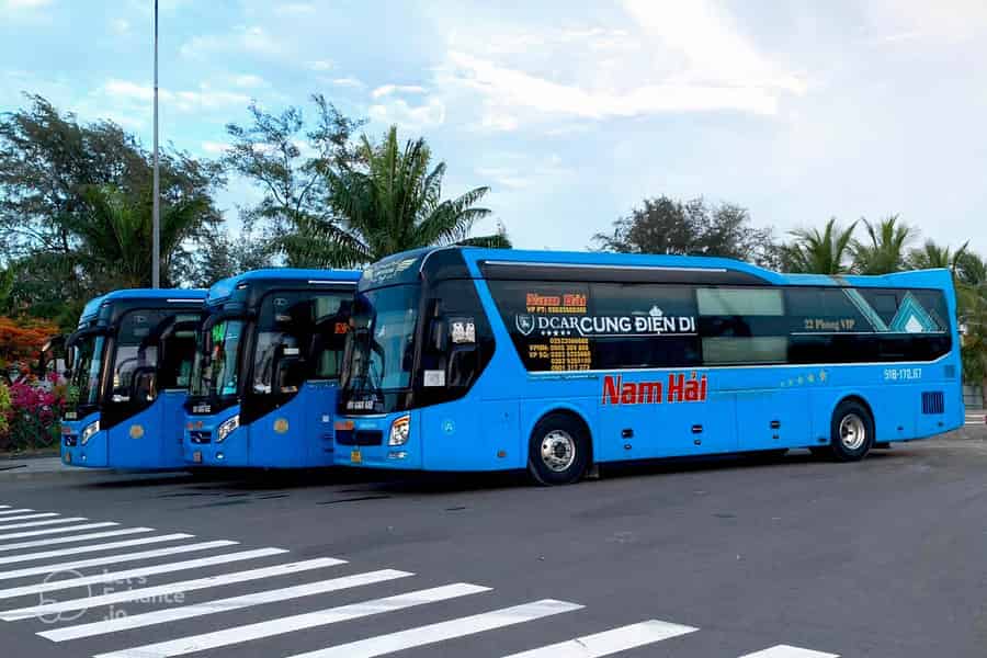 Von Ho Chi Minh: Schlafwagenbus nach Mui Ne mit Bett und Wasser. Foto: GetYourGuide Von Ho Chi Minh: Schlafwagenbus nach Mui Ne mit Bett und Wasser. Foto: GetYourGuide