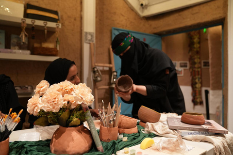 Diriyah : Atelier de poterie avec un artiste local