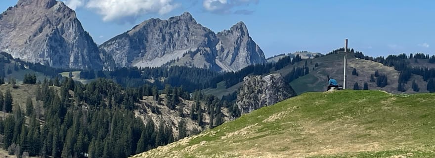 Au départ de Zoug : randonnée guidée dans la région des Mythen avec trajets en télécabine