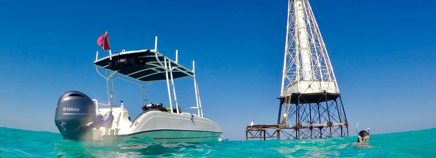 Islamorada : tour en bateau privé avec plongée en apnée et barre de sable