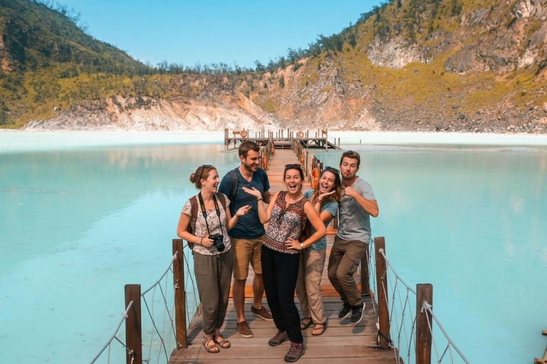 Jakarta: White Crater, Sky Bridge & Hot Springs Premium Tour Bandung: White Crater, Bridge & Hot Springs Tour