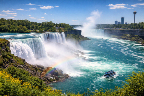 Montreal: Toronto & Niagara Falls Tour with Train & Hotel Montreal: Toronto & Niagara Falls Tour with Train & Hotel