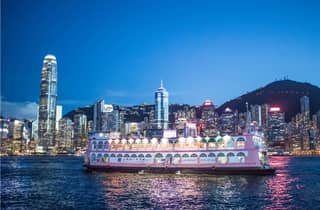 Hongkong: Nachtkreuzfahrt & Abendessen vom Buffet mit Hotelabholung