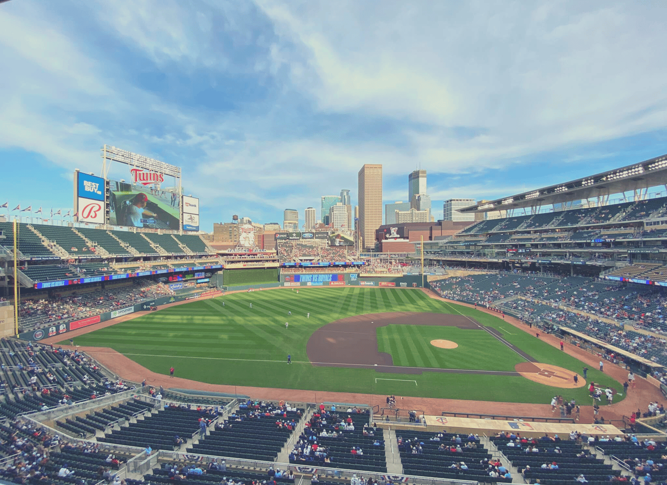 Minnesota Twins baseballkamp på Target Field