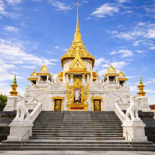 Bangkok: (Zlatý Buddha + Mramorový chrám)