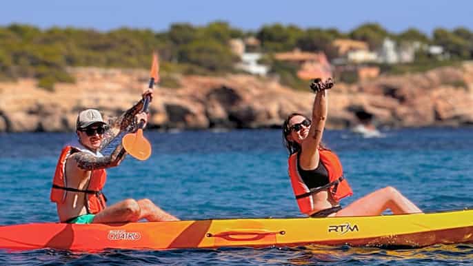 Mallorca: Kayak and Paddle Surf excursion through crystal clear water caves