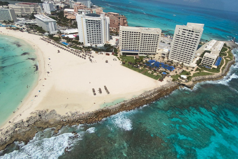 Strefa hotelowa Cancun: Lot panoramicznyLot panoramiczny do strefy hotelowej Cancun