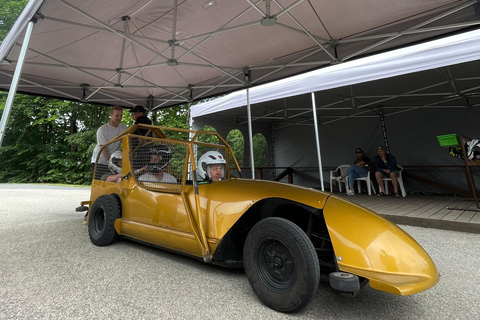 Łotewskie letnie saneczkarstwo, kolejka linowa i transport w obie strony