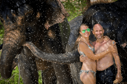 Depuis Phuket : Visite du Sanctuaire de la Jungle des Eléphants - Nourriture et Douche