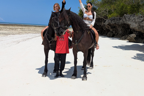 Zanzibar: Beach Horse Riding At Jambiani With Hotel Pick up PRIVATE TOUR WITH HOTEL PICK UP & NO ENTRY FEE INCLUDE