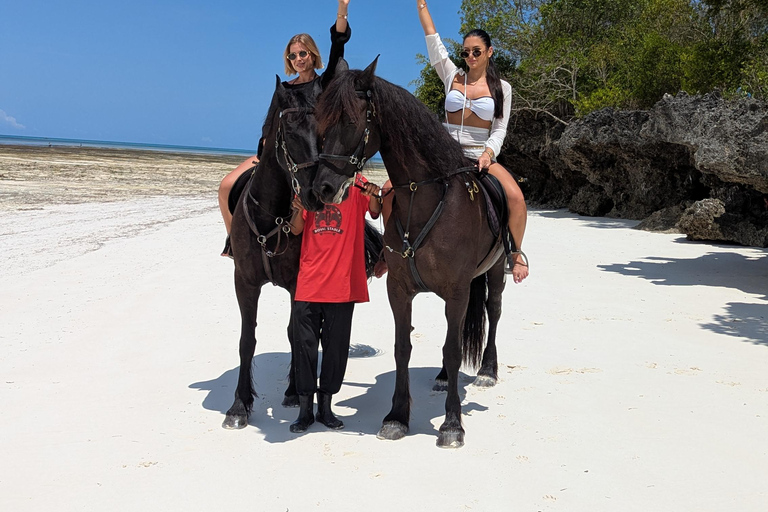 Zanzibar: Beach Horse Riding At Jambiani With Hotel Pick up PRIVATE TOUR WITH HOTEL PICK UP & NO ENTRY FEE INCLUDE
