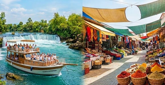 Manavgat Waterfall, River Cruise & Local Bazaar Tour