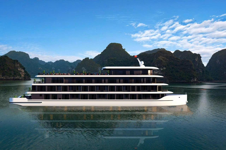Hanoi: 2-Day Halong & Bai Tu Long Bay 5-Star Cruise, Balcony Halong: 2-Day Halong& Bai Tu Long 5-Star Cruise with balcony