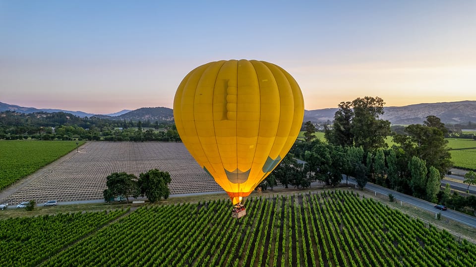 From Yountville Napa Valley Sunrise Hot Air Balloon Flight GetYourGuide