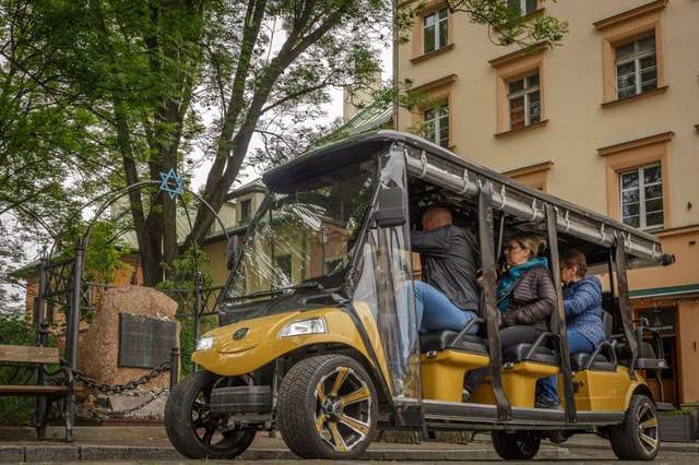 Krakow: Jewish Quarter and Ghetto Sightseeing Golf Cart Tour