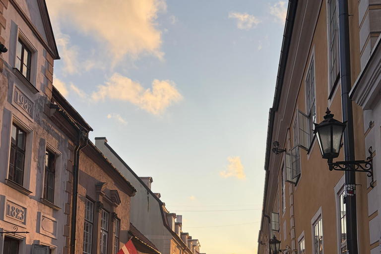 Riga: Old Town E-Bus Tour and Central Market Food Tasting