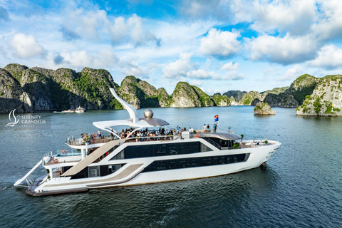 河内/卡巴兰哈湾游轮 - 皮划艇、按摩浴缸、滑水道河内/吉婆兰哈湾游船之旅：皮划艇、按摩浴缸、滑水道