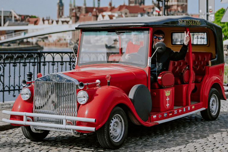 60 minuters sightseeing i retrobilar, Gdansk