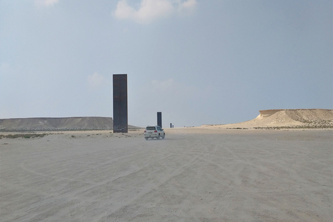 Westküsten-Tour, Zekreet, Richard Serra WüstenskulpturAus Doha: Zekreet Richard Serra und Pilz-Felsformation