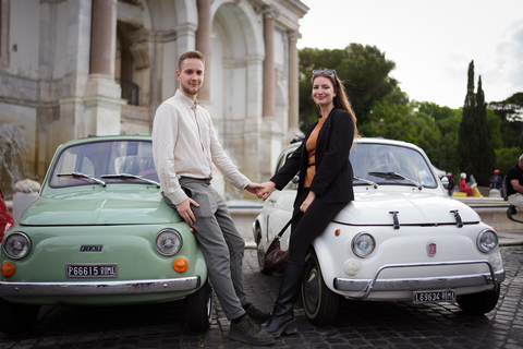 Rome : Visite guidée de la Fiat 500 avec photographeVisite privée