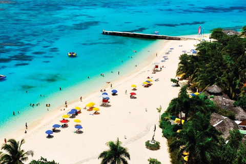 Montego Bay: Doctors Cave Beach with Rafting & Foot Massage From Falmouth or Trelawny