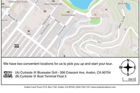 Avalon: Private Golf Cart Tour with Driver-Guide