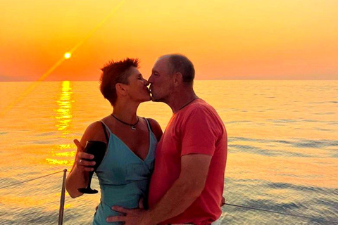 From Panormo: Sunset Cruise with Snacks and Drinks Sunset Cruise without Transfer