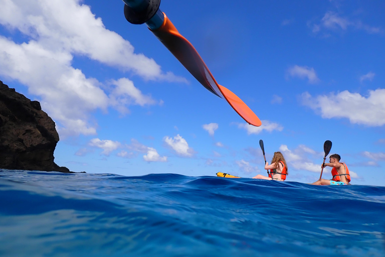 Aventure en kayak à Calheta : Plage de Zimbralinho ou tour de l&#039;îlot Cal