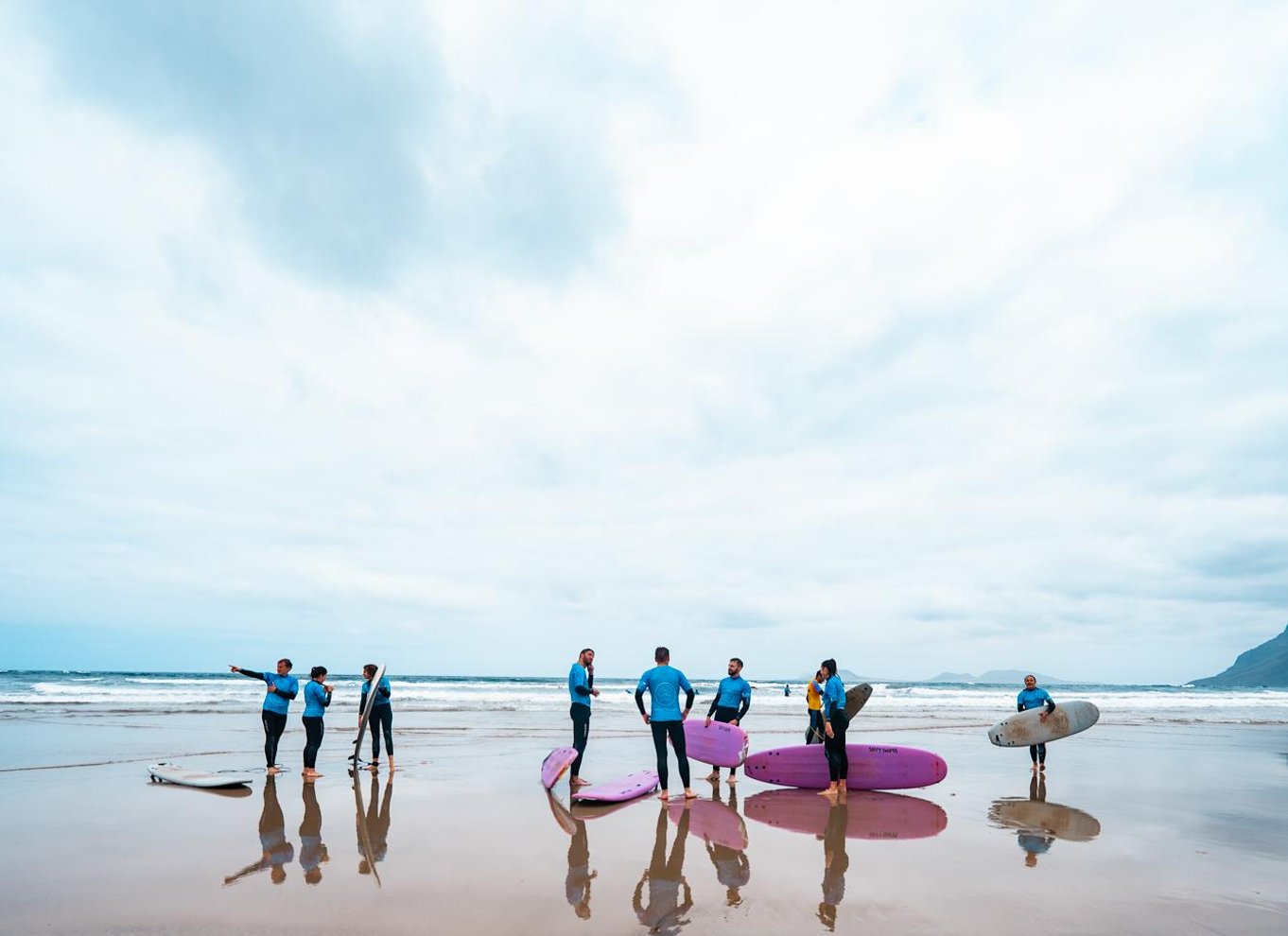 Famara : Surfinglektioner