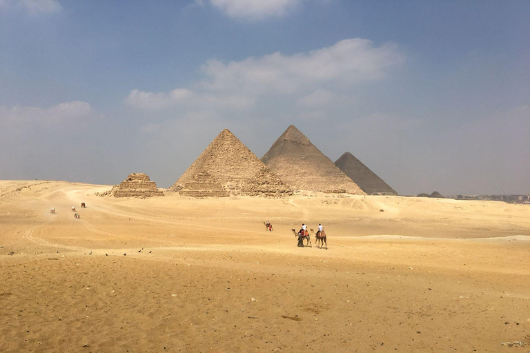 Sharm: Cairo Day Trip by Flight, Pyramids & GEM Grand Museum Entry to the Giza Pyramids, Sphinx and old Egyptian Museum