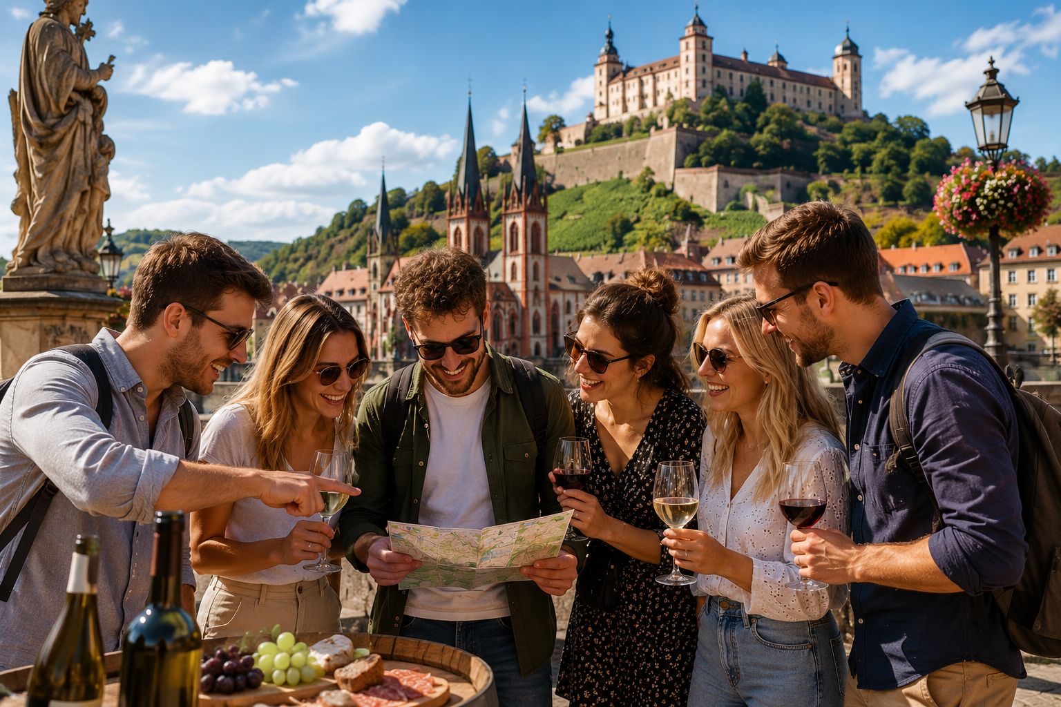 Stadtspiel Würzburg 3er Weinprobe und Gruppendynamik