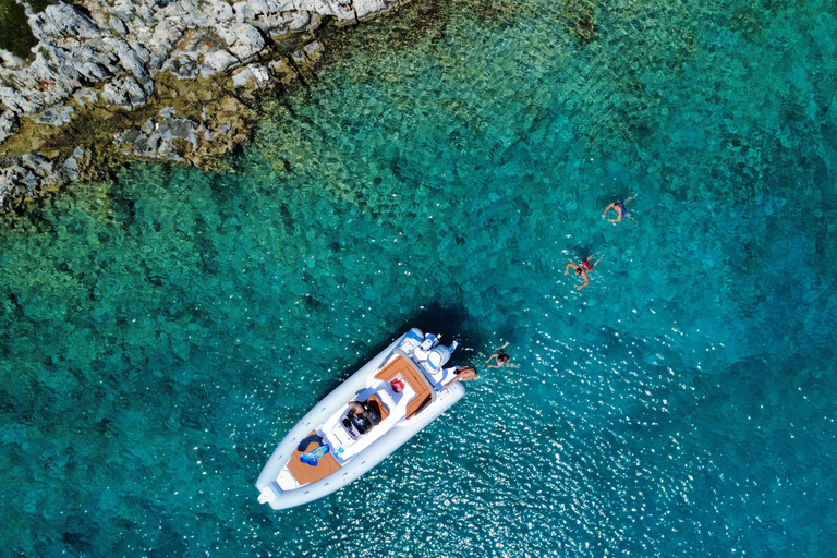 Corfu: Blue Lagoon and Mourtos Caves Sunset Cruise