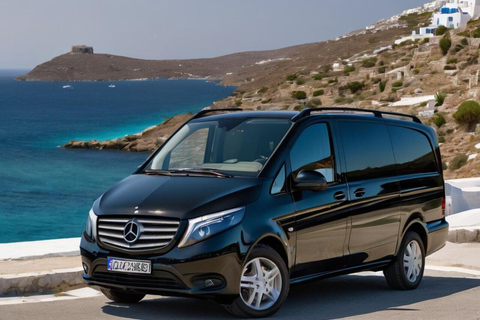 Verwijderingsdienst Mykonos: Hele dag privéchauffeur - minibus