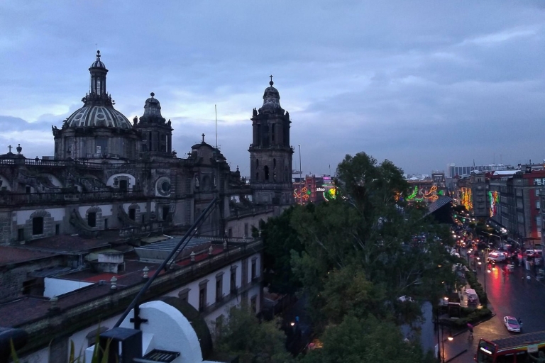 Mexico-Stad: dubbeldekkerbus nachttourNachtelijke dubbeldekkerbus