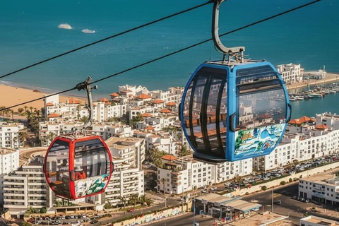 From Agadir: Cable Car Ride with Hotel Transfer and Sunset Pass