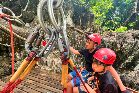 Krabi : Zipline, quad et escalade à la cordeJournée entière de zipline