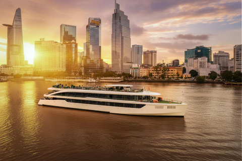 Romantic Dinner On Cruise On Saigon River With Fireworks Buffet Lunch Without Pick-Up